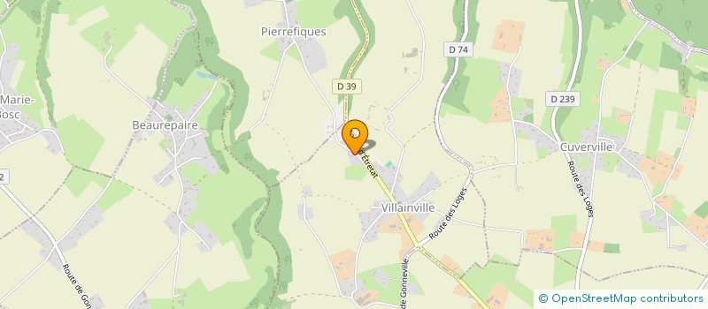 localisation de l'entreprise MADAME CHARLOTTE HAUCHECORNE  VILLAINVILLE