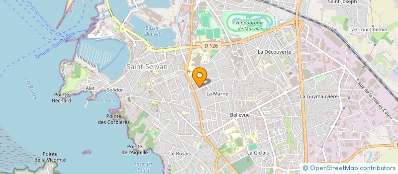 localisation de l'entreprise MADAME CHARLOTTE HAYOT  SAINT-MALO