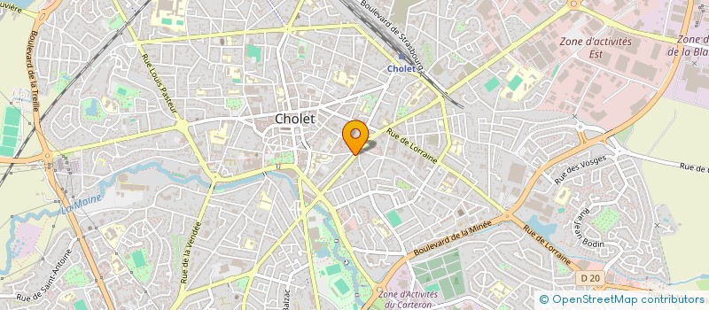 localisation de l'entreprise MADAME CHARLOTTE HERBRETEAU à CHOLET