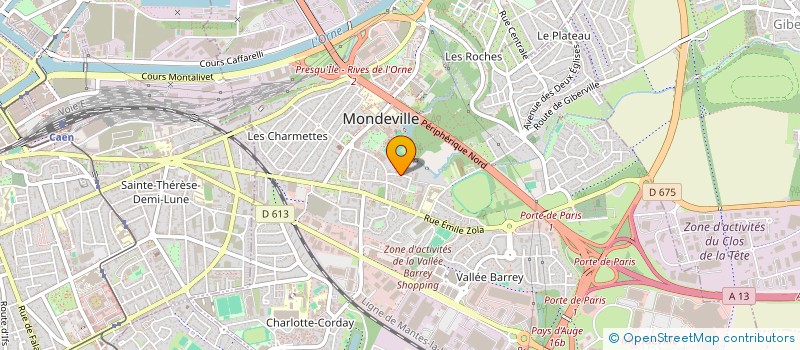 localisation de l'entreprise MADAME CHARLOTTE HOULETTE  MONDEVILLE