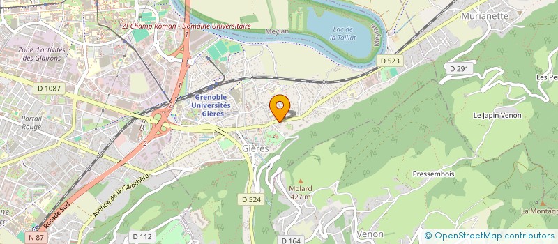 localisation de l'entreprise MADAME CHARLOTTE HOURIEZ  GIERES