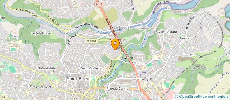 localisation de l'entreprise MADAME CHARLOTTE HUET à SAINT-BRIEUC