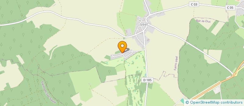 localisation de l'entreprise MADAME CHARLOTTE HUGARD  FAINS-VEEL