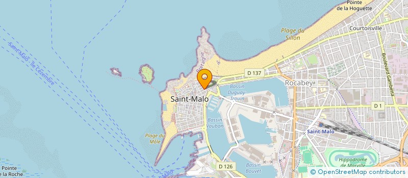 localisation de l'entreprise MADAME CHARLOTTE HUNOT  SAINT-MALO