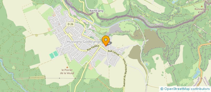 localisation de l'entreprise MADAME CHARLOTTE JACOT  HUSSIGNY-GODBRANGE