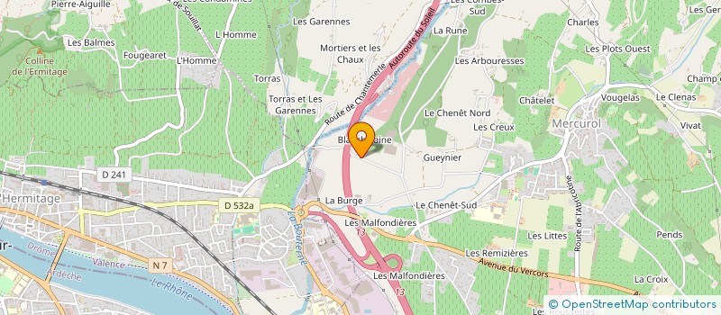 localisation de l'entreprise MADAME CHARLOTTE JONVILLE  MERCUROL-VEAUNES