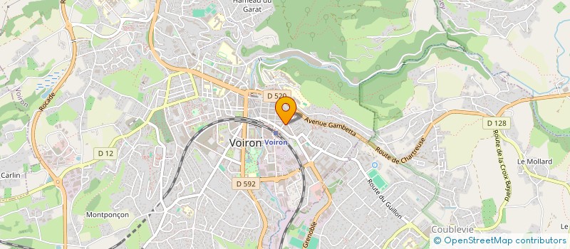 localisation de l'entreprise MADAME CHARLOTTE JUHASZ  VOIRON