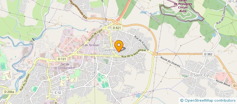 localisation de l'entreprise MADAME CHARLOTTE JUNIQUE  DAVEZIEUX