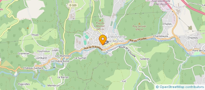 localisation de l'entreprise MADAME CHARLOTTE KIRSCHNER  LA MONNERIE-LE-MONTEL