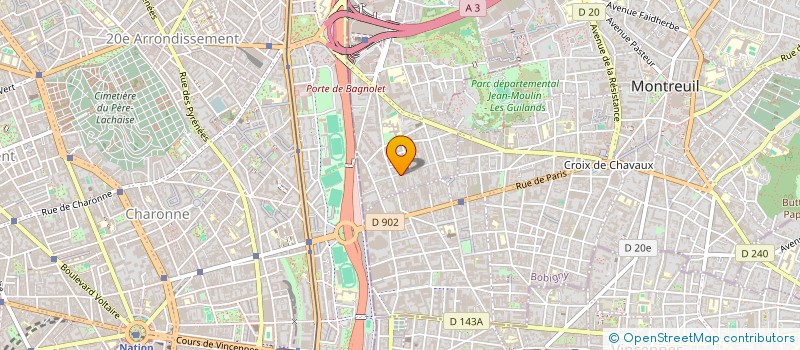 localisation de l'entreprise MADAME CHARLOTTE KLEIN à BAGNOLET