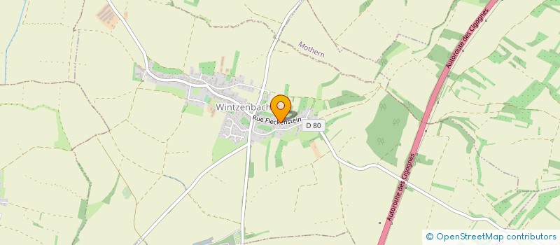 localisation de l'entreprise MADAME CHARLOTTE KLUG  WINTZENBACH