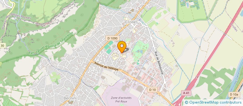 localisation de l'entreprise MADAME CHARLOTTE LABEYRIE  CROLLES