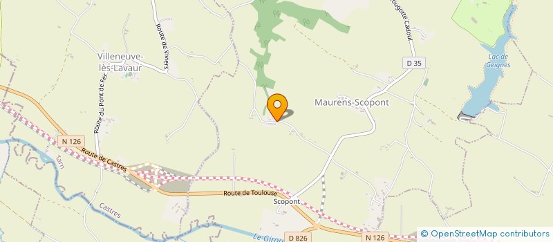 localisation de l'entreprise MADAME CHARLOTTE LACAILLE  MAURENS-SCOPONT