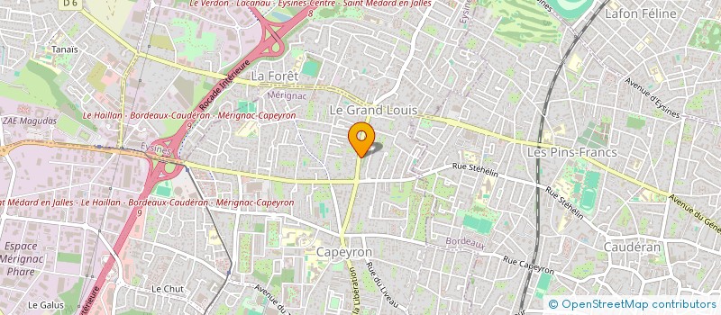 localisation de l'entreprise MADAME CHARLOTTE LACHER  MERIGNAC