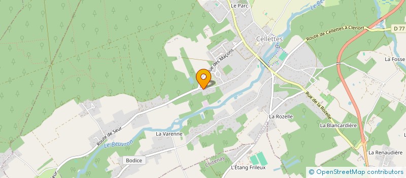 localisation de l'entreprise MADAME CHARLOTTE LACOTTE à CELLETTES