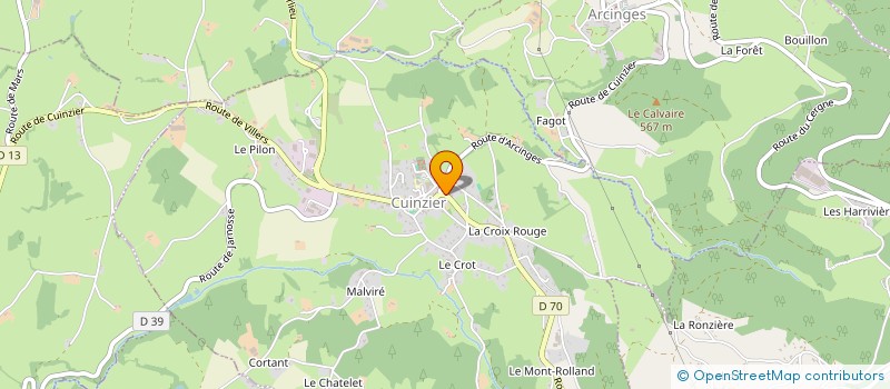 localisation de l'entreprise MADAME CHARLOTTE LAGARDETTE  CUINZIER