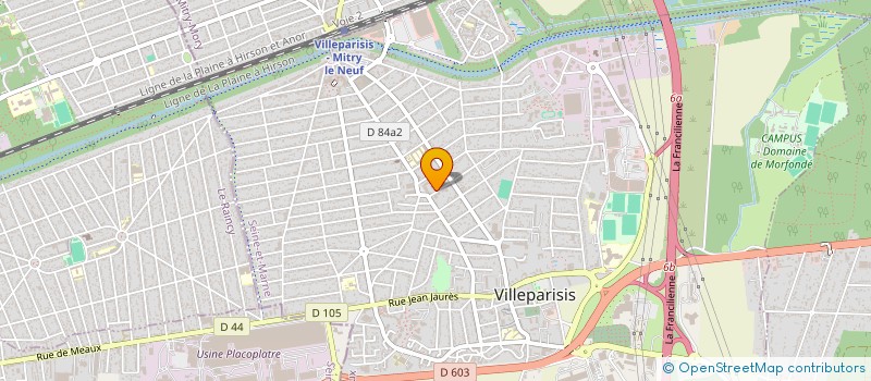 localisation de l'entreprise MADAME CHARLOTTE LAMS  VILLEPARISIS