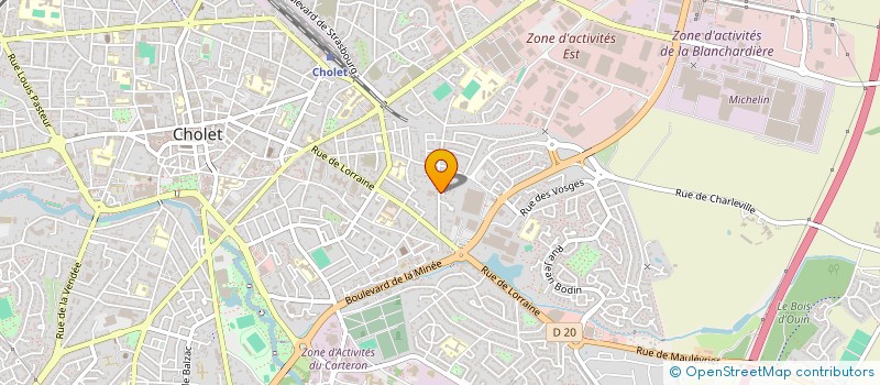 localisation de l'entreprise MADAME CHARLOTTE LANOUE à CHOLET