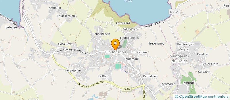 localisation de l'entreprise MADAME CHARLOTTE LE GAC  PLOUGASNOU