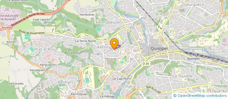 localisation de l'entreprise MADAME CHARLOTTE LE GALL  QUIMPER