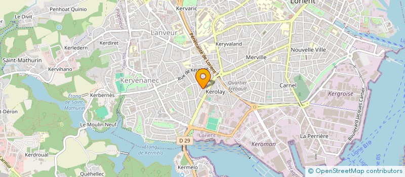 localisation de l'entreprise MADAME CHARLOTTE LE JEUNE  LORIENT