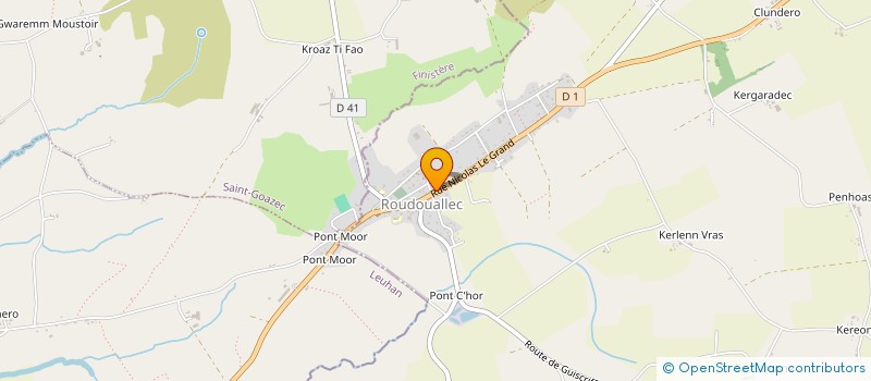 localisation de l'entreprise MADAME CHARLOTTE LE MEUR  ROUDOUALLEC