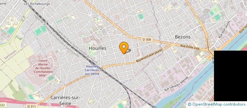 localisation de l'entreprise MADAME CHARLOTTE LE MONIES DE SAGAZAN  HOUILLES