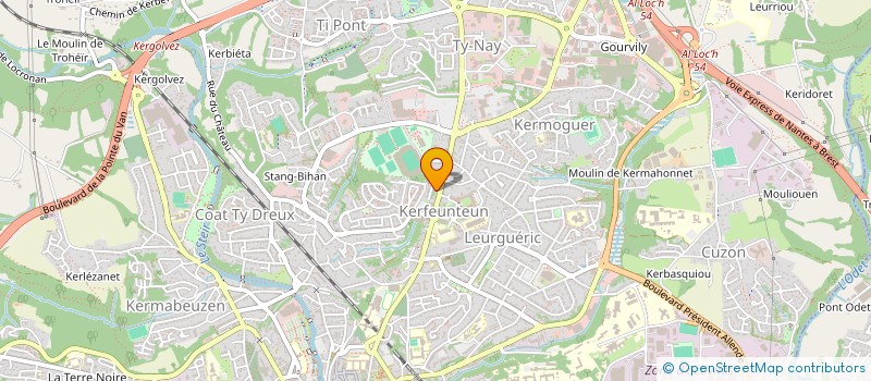 localisation de l'entreprise MADAME CHARLOTTE LE QUEAU  QUIMPER