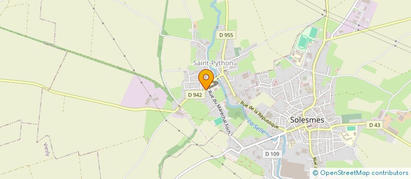 localisation de l'entreprise MADAME CHARLOTTE LEBESGUE  SAINT-PYTHON