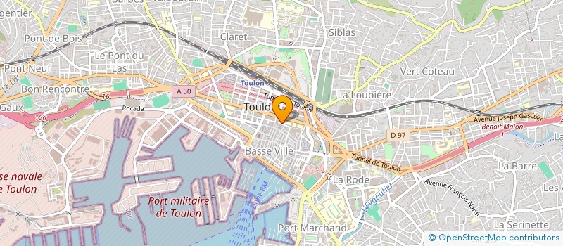 localisation de l'entreprise MADAME CHARLOTTE LECERF  TOULON