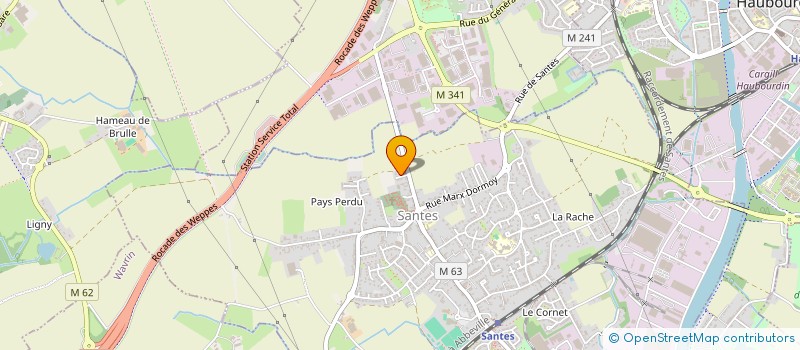 localisation de l'entreprise MADAME CHARLOTTE LECOUVEZ  SANTES