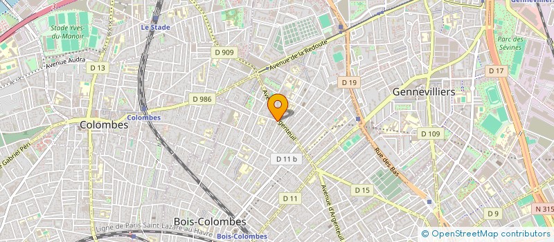 localisation de l'entreprise MADAME CHARLOTTE LEDOUX à BOIS-COLOMBES