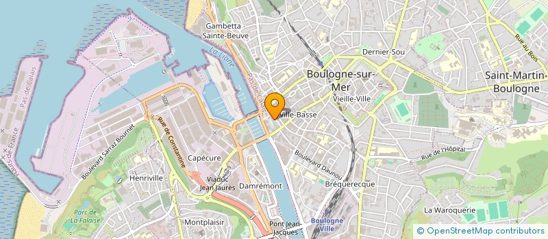 localisation de l'entreprise MADAME CHARLOTTE LEFEBVRE  BOULOGNE-SUR-MER