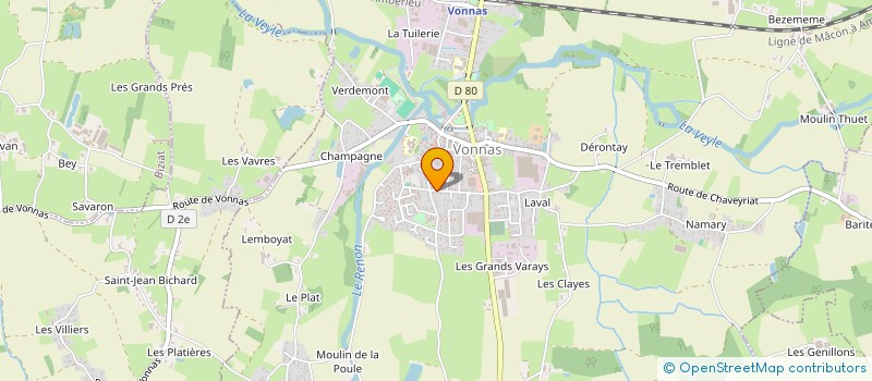 localisation de l'entreprise MADAME CHARLOTTE LEFEBVRE à VONNAS