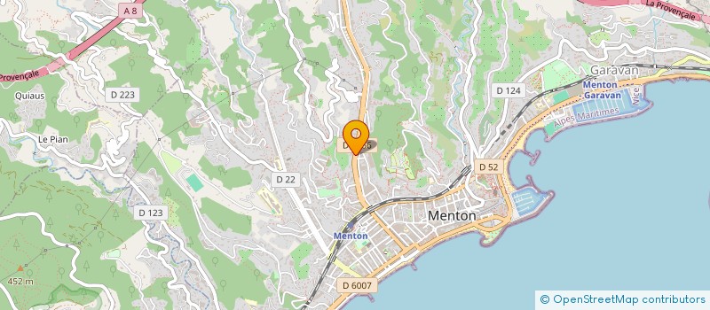 localisation de l'entreprise MADAME CHARLOTTE LEFORT  MENTON