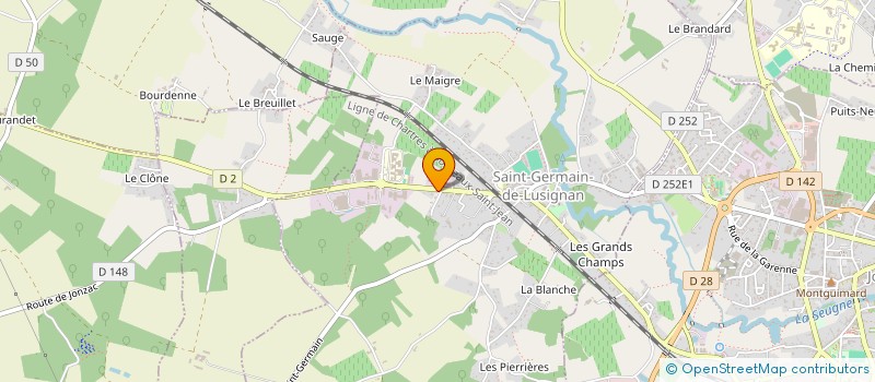 localisation de l'entreprise MADAME CHARLOTTE LELEU à SAINT-GERMAIN-DE-LUSIGNAN