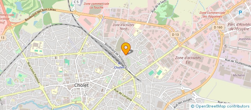 localisation de l'entreprise MADAME CHARLOTTE LENAS à CHOLET