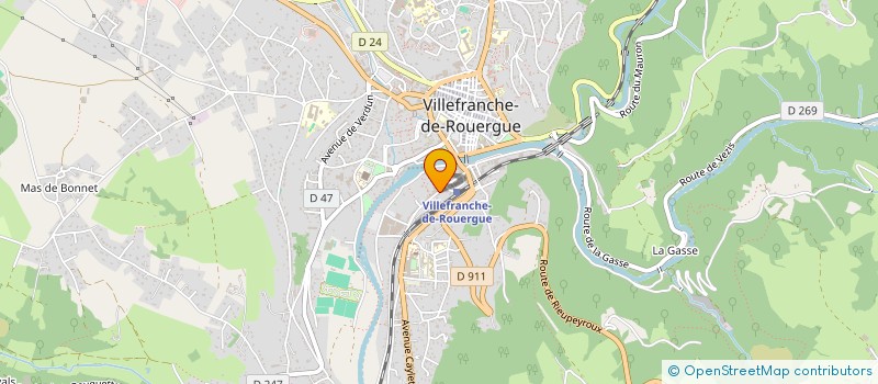 localisation de l'entreprise MADAME CHARLOTTE LEPOUTRE  VILLEFRANCHE-DE-ROUERGUE