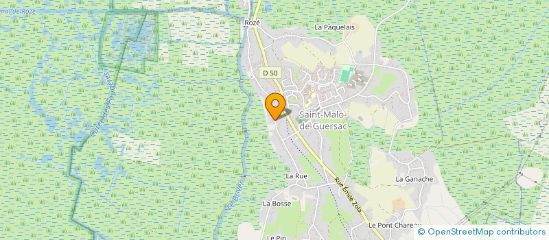 localisation de l'entreprise MADAME CHARLOTTE LESAGE  SAINT-MALO-DE-GUERSAC