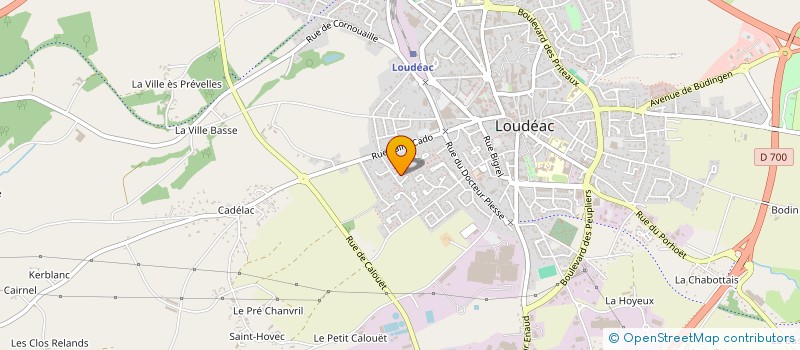 localisation de l'entreprise MADAME CHARLOTTE LESSARD à LOUDEAC