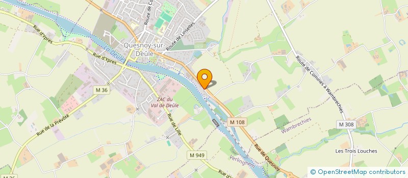 localisation de l'entreprise MADAME CHARLOTTE LEUPE à QUESNOY-SUR-DEULE