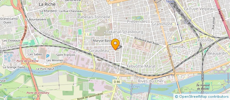 localisation de l'entreprise MADAME CHARLOTTE LHERMITTE  TOURS