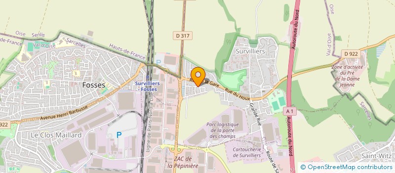 localisation de l'entreprise MADAME CHARLOTTE LHOMME  SURVILLIERS