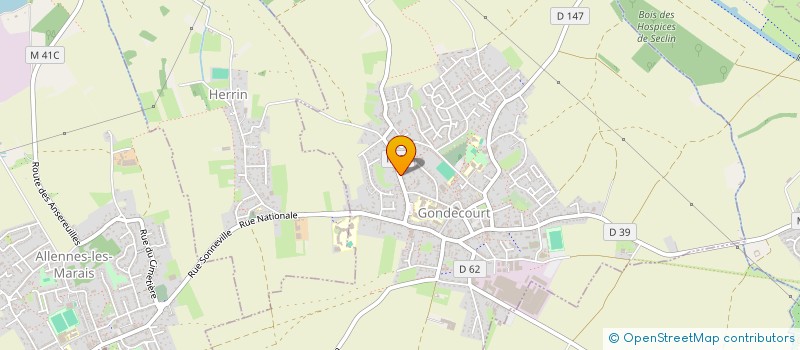 localisation de l'entreprise MADAME CHARLOTTE LOBEAU  GONDECOURT