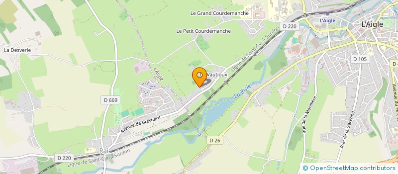 localisation de l'entreprise MADAME CHARLOTTE LONGERE à L'AIGLE