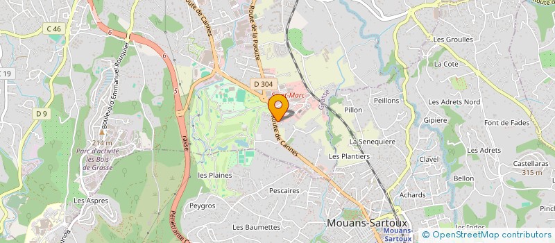 localisation de l'entreprise MADAME CHARLOTTE LORRAIN  GRASSE