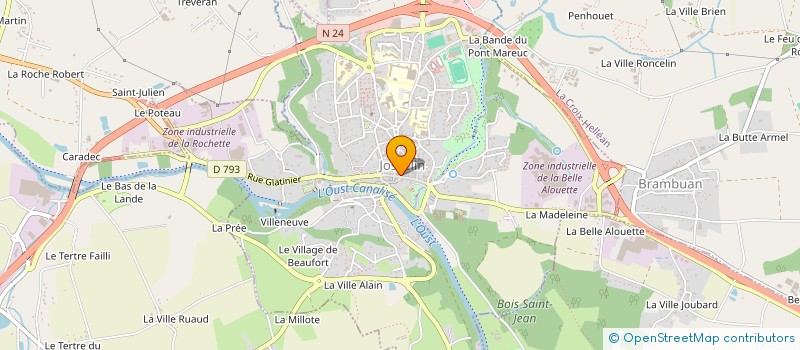 localisation de l'entreprise MADAME CHARLOTTE LOUAIL  JOSSELIN