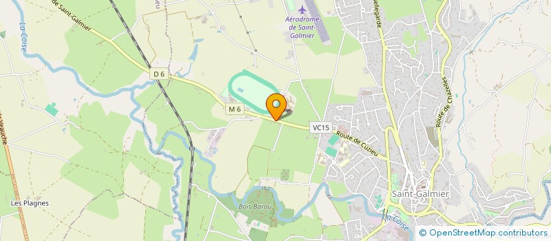 localisation de l'entreprise MADAME CHARLOTTE-LUCE VERNHET  SAINT-GALMIER