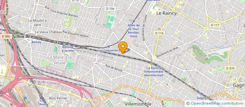 localisation de l'entreprise MADAME CHARLOTTE M'BUYU TSHIDIBI  VILLEMOMBLE