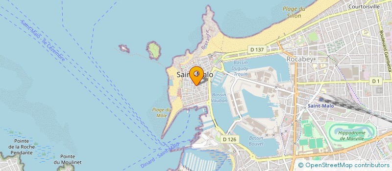 localisation de l'entreprise MADAME CHARLOTTE MALEMANCHE  SAINT-MALO